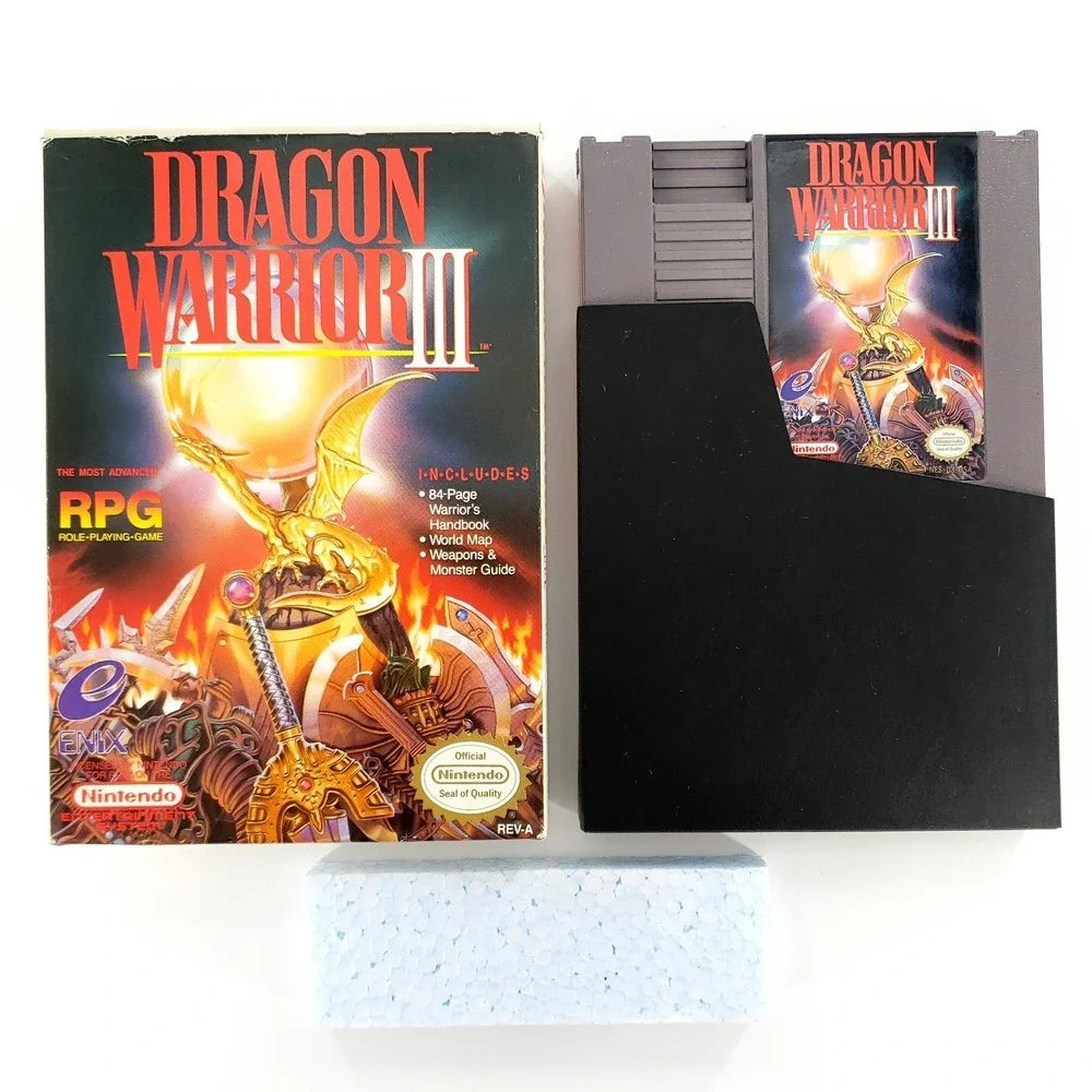 Dragon Warrior III Nintendo NES Authentic w/ Box Pristine Label No Manual Tested